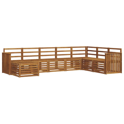 vidaXL Outdoor Sofa Set 8 pcs Natural 2