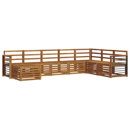 vidaXL Outdoor Sofa Set 8 pcs Natural 2