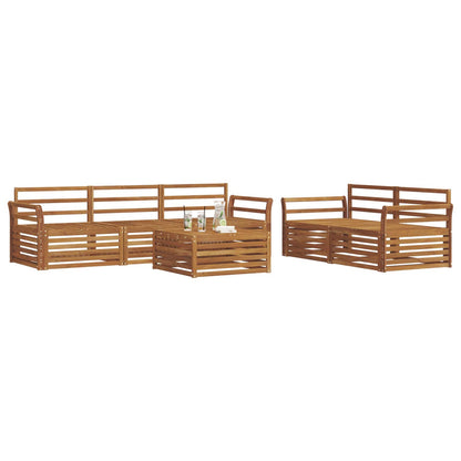 vidaXL Outdoor Sofa Set 6 pcs Natural Solid Acacia Wood 3
