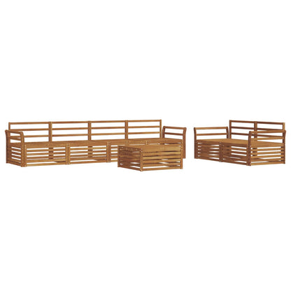 vidaXL Outdoor Sofa Set 7 pcs Natural Solid Acacia Wood 2
