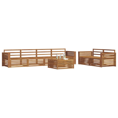 vidaXL Outdoor Sofa Set 7 pcs Natural Solid Acacia Wood 3
