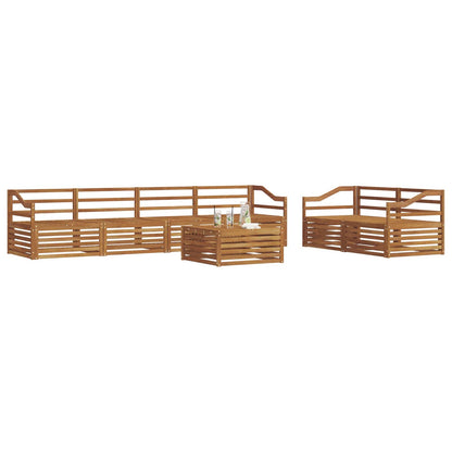 vidaXL Outdoor Sofa Set 7 pcs Natural Solid Acacia Wood 3