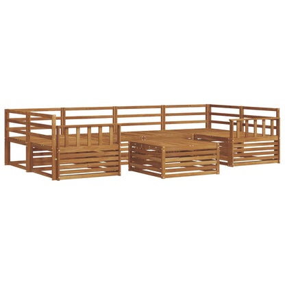 vidaXL Outdoor Sofa Set 7 pcs Natural Solid Acacia Wood 2
