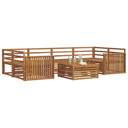 vidaXL Outdoor Sofa Set 7 pcs Natural Solid Acacia Wood 3