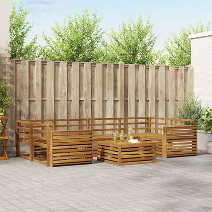 vidaXL Outdoor Sofa Set 7 pcs Natural Solid Acacia Wood 1