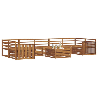 vidaXL Outdoor Sofa Set 8 pcs Natural Solid Acacia Wood 3