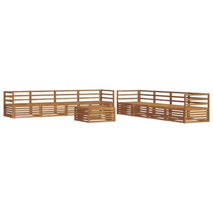 vidaXL Outdoor Sofa Set 9 pcs Natural Solid Acacia Wood 2