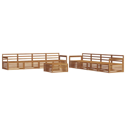 vidaXL Outdoor Sofa Set 9 pcs Natural Solid Acacia Wood 2