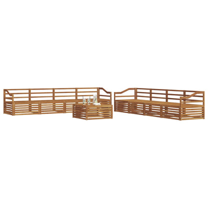 vidaXL Outdoor Sofa Set 9 pcs Natural Solid Acacia Wood 3