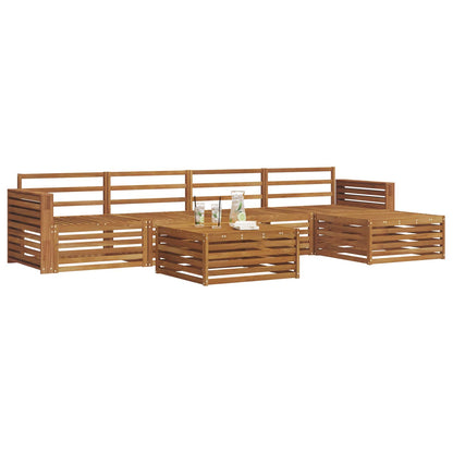 vidaXL Outdoor Sofa Set 6 pcs Natural Solid Acacia Wood 3