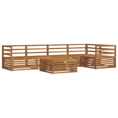 vidaXL Outdoor Sofa Set 6 pcs Natural 2
