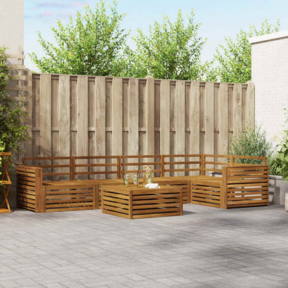 vidaXL Outdoor Sofa Set 6 pcs Natural 1