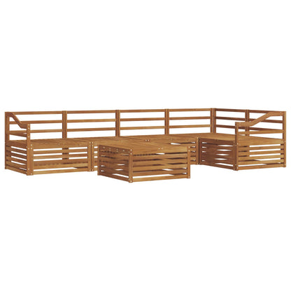 vidaXL Outdoor Sofa Set 6 pcs Natural 2