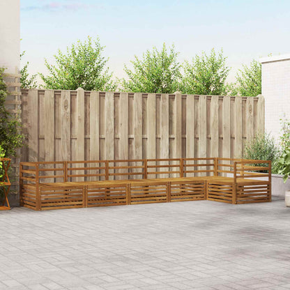 vidaXL Outdoor Sofa Set 6 pcs Natural 1