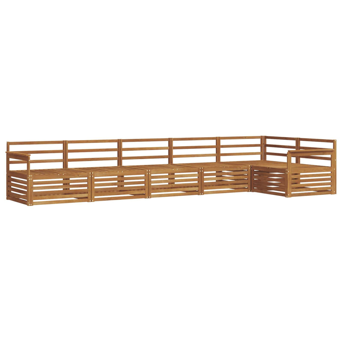 vidaXL Outdoor Sofa Set 6 pcs Natural 2