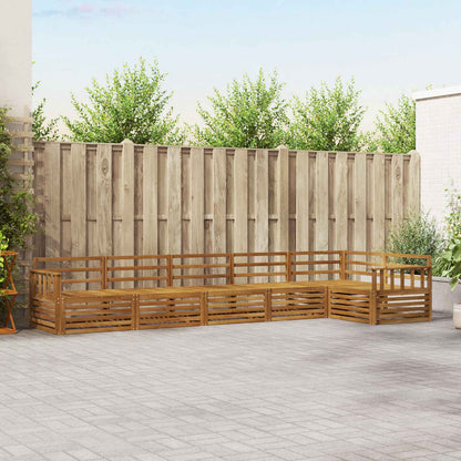 vidaXL Outdoor Sofa Set 6 pcs Natural 1