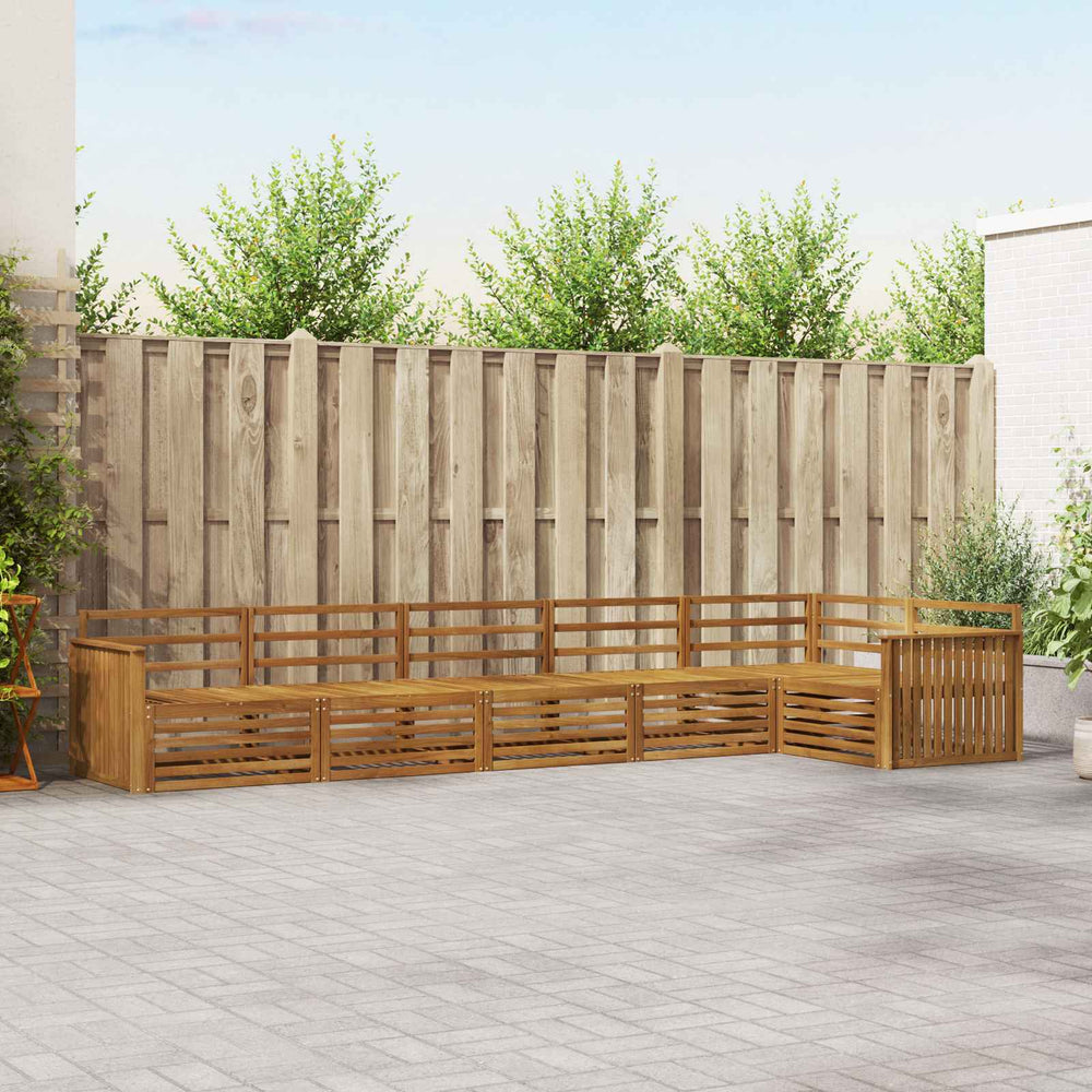 vidaXL Outdoor Sofa Set 6 pcs Natural