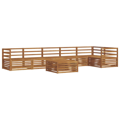 vidaXL Outdoor Sofa Set 7 pcs Natural 2