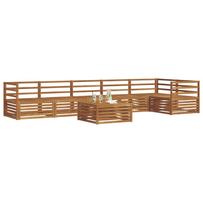 vidaXL Outdoor Sofa Set 7 pcs Natural 3