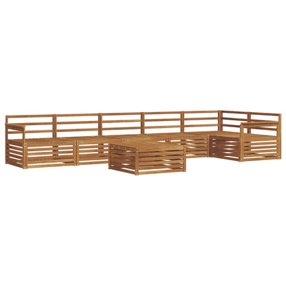 vidaXL Outdoor Sofa Set 7 pcs Natural 2