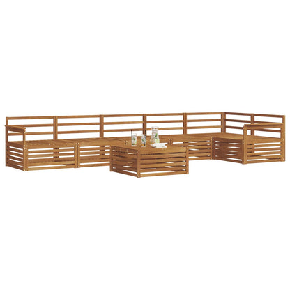vidaXL Outdoor Sofa Set 7 pcs Natural 3