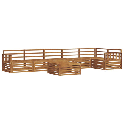 vidaXL Outdoor Sofa Set 7 pcs Natural 2