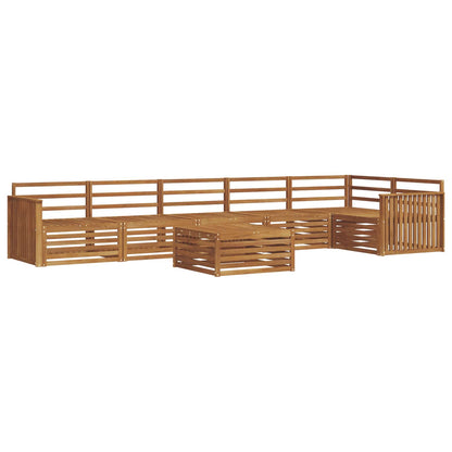 vidaXL Outdoor Sofa Set 7 pcs Natural 2