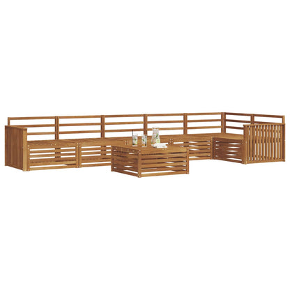vidaXL Outdoor Sofa Set 7 pcs Natural 3