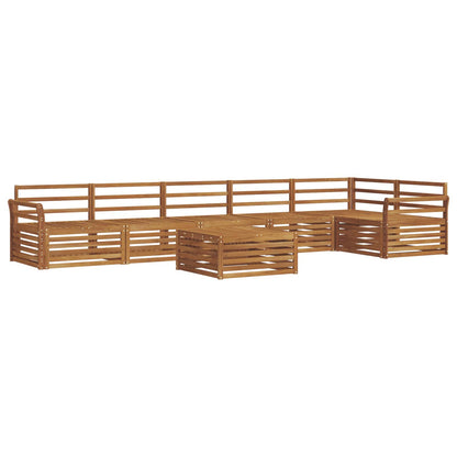 vidaXL Outdoor Sofa Set 7 pcs Natural 2