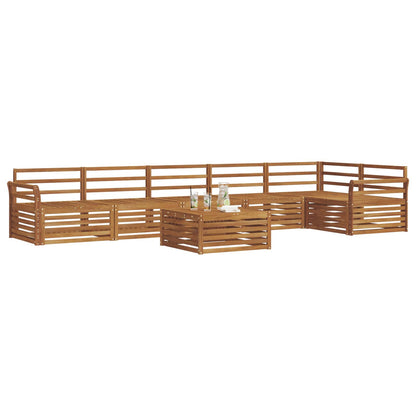 vidaXL Outdoor Sofa Set 7 pcs Natural 3