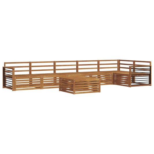 vidaXL Outdoor Sofa Set 7 pcs Natural 2