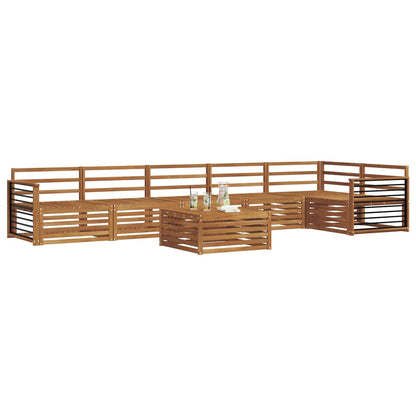 vidaXL Outdoor Sofa Set 7 pcs Natural 3