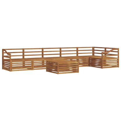vidaXL Outdoor Sofa Set 7 pcs Natural 2
