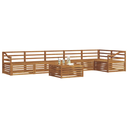 vidaXL Outdoor Sofa Set 7 pcs Natural 3