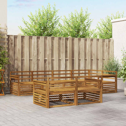 vidaXL Outdoor Sofa Set 7 pcs Natural Solid Acacia Wood 1