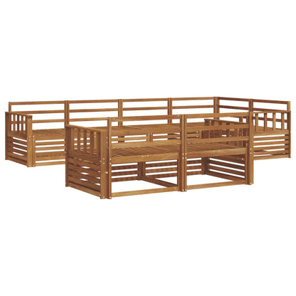 vidaXL Outdoor Sofa Set 7 pcs Natural Solid Acacia Wood 2