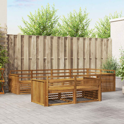 vidaXL Outdoor Sofa Set 7 pcs Natural Solid Acacia Wood 1