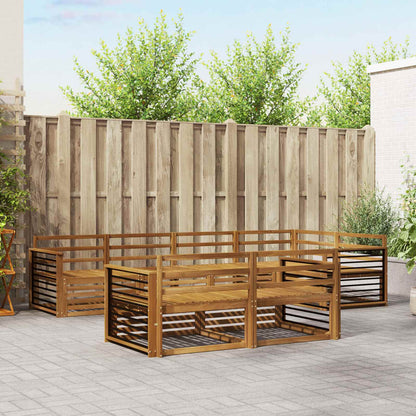 vidaXL Outdoor Sofa Set 7 pcs Natural Solid Acacia Wood 1