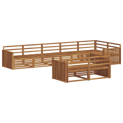 vidaXL Outdoor Sofa Set 8 pcs Natural Solid Acacia Wood 2