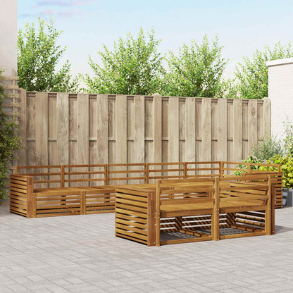 vidaXL Outdoor Sofa Set 8 pcs Natural Solid Acacia Wood 1
