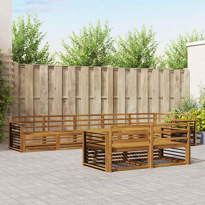 vidaXL Outdoor Sofa Set 8 pcs Natural Solid Acacia Wood 1