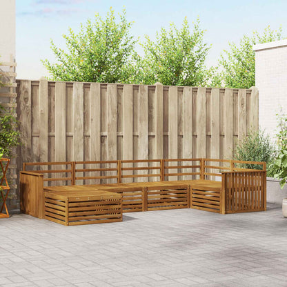 vidaXL Outdoor Sofa Set 6 pcs Natural