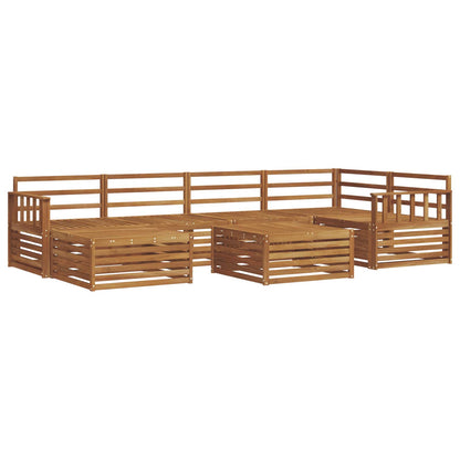 vidaXL Outdoor Sofa Set 7 pcs Natural Solid Acacia Wood 2