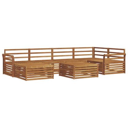 vidaXL Outdoor Sofa Set 7 pcs Natural Solid Acacia Wood 2