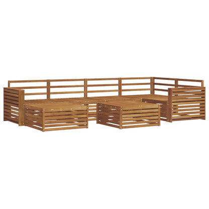 vidaXL Outdoor Sofa Set 7 pcs Natural Solid Acacia Wood 2