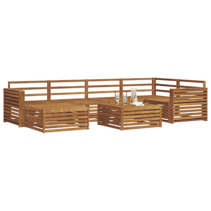 vidaXL Outdoor Sofa Set 7 pcs Natural Solid Acacia Wood 3