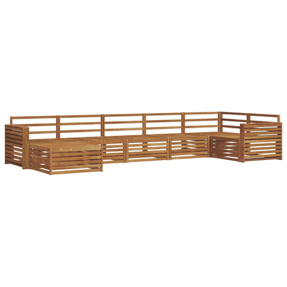vidaXL Outdoor Sofa Set 7 pcs Natural 2