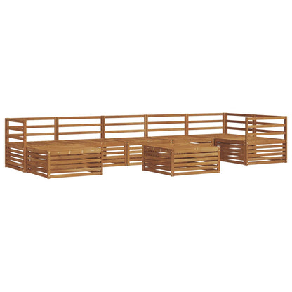vidaXL Outdoor Sofa Set 8 pcs Natural 2