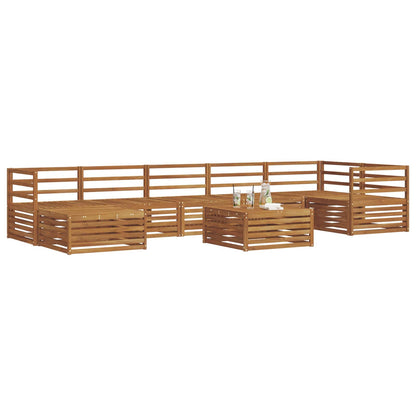 vidaXL Outdoor Sofa Set 8 pcs Natural 3