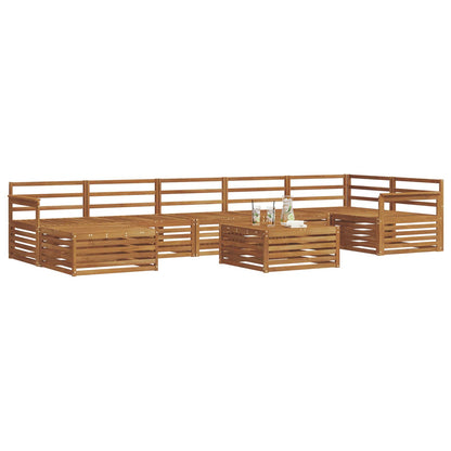 vidaXL Outdoor Sofa Set 8 pcs Natural 3